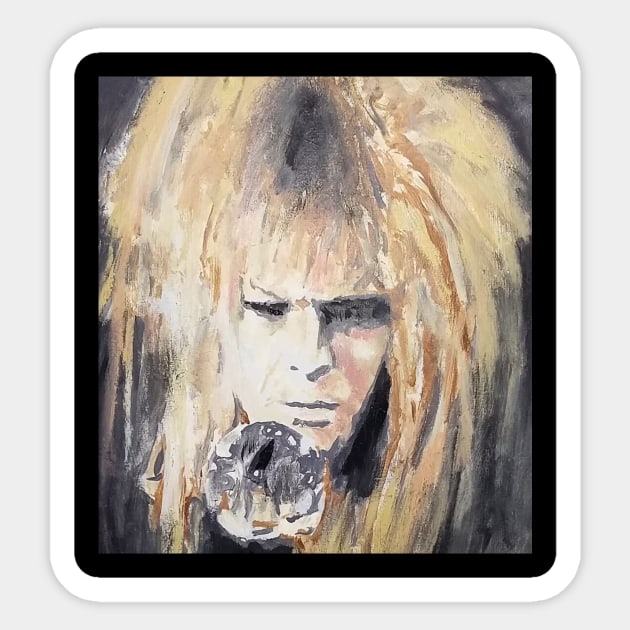 goblin king Sticker by Mike Nesloney Art